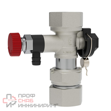 Кран-отсекатель VALOGIN шаровой с дренажем для подключения мембранного бака 3/4х1