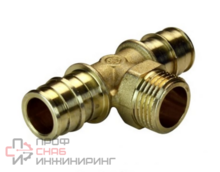 Тройник PE-X латунный радиальный GX 16x1/2;Mx16 Giacomini