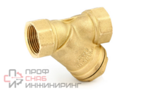 Фильтр косой ВВ 1/2" 400 мкм с отверстием для пломбировки Uni-fitt