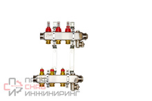 Комплект коллекторов Danfoss SSM-3F с расходомерами и кронштейнами, 3 контура