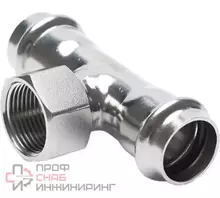 Тройник-переходник ВПр-ВР, 28хG1/2, из нержавеющей стали SUS 304