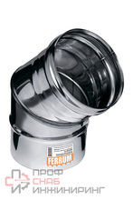 Колено Ferrum угол 135° (430/0,5 мм) Ф100