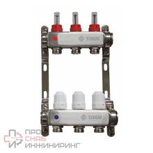 Коллекторная группа TAEN (нерж) 1x3/4x3 выхода с расходомерами