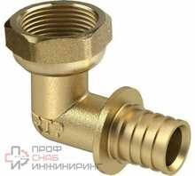 Угольник с накидной гайкой аксиальный РОСТУРПЛАСТ D25х3/4"