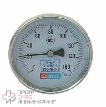 Термометр биметалл ТБ80 160С Дк80 L=80 G1/2" осев Метер