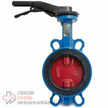 Затвор дисковый поворотный межфланцевый Tecfly с ручкой ДУ 150