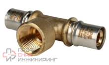 Тройник-пресс с внутренней резьбой, тип SFP-0007, Stout Ду20х3/4х20