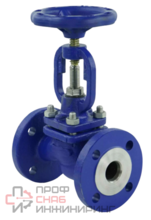Клапан запорный сальниковый DN.ru VSO2130M-F-S Ду20 Ру40, фланцевый, корпус - сталь GS-C25, уплотнение - металл, управление - штурвал