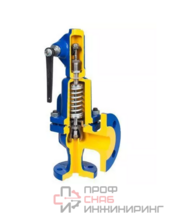 Клапан предохранительный полноподъемный Zetkama 630A-150х250-С01-1 (Si6301)  DN150х250, PN16, корпус - GG25, Ф/Ф