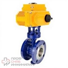 Затвор дисковый поворотный с тройным эксцентриситетом DN.ru WBV3EX-3432M-1W-F-ISO Ду50 Ру25 корпус - углеродистая сталь WCB, диск - нержавеющая сталь 316, уплотнение - METAL, с электроприводом DN.ru QT-N-008EM-O1-220VAC-У1 220В