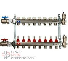 Коллектор STOUT из нержавеющей стали в сборе с расходомерами 8 вых.