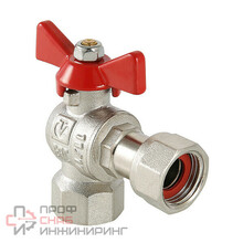 Кран шаровой Valtec VT.266.N.0505 угловой с накидной гайкой и внутренней резьбой