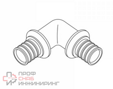 Угольник 90° 17-17 Rehau RAUTHERM латунь оцинкованная