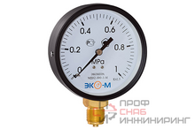 Манометр МД02-100мм 0-1МПа (0..10бар) G1\2 ЭКОМЕРА