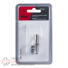 Переходник FUBAG рапид (штуцер) елочка 10мм с обжимным кольцом 10x15 (блистер)