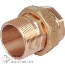 Разъёмное соединение, Viega, с плоским уплотнением, с внутренней и наружней резьбой (НВ)  размер 2", из бронзы, модель 3331