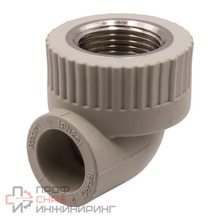 Уголок комб. вн 20х3/4'' EVER® plast серый