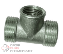 Тройник Elsen ННН 1/2" 1/2" 1/2" TIN латунь, равнопроходной