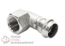 Отвод 90 22-3/4", WAAG Heavy Inox, пресс-резьба, вн., сталь нержавеющая