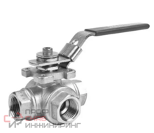 Кран шаровой 1/4" 3WAYT316-PPM008