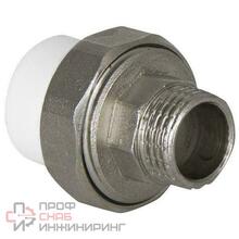 Муфта TEBO бел. PP-R комбин. разъемная (Американка) 32х3/4" НР O-ring (10/80)