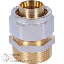 Переходник STOUT с наружной резьбой 1 1/4"х32 для металлопластиковых труб винтовой