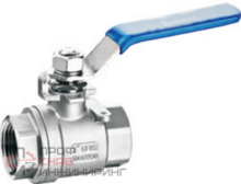 Кран шаровой Lotar нержавеющий муфтовый, 1" (DN25)  AISI304 (CF8)  LTR-TA25/4