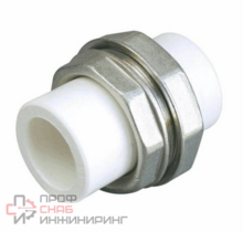 Муфта РосТурПласт PP-R белая разъемная Дн32