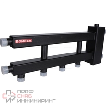 Коллектор ROMMER (дублер рядный) с гидроразделителем на 2+1 контура до 60 кВт
