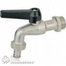 Кран садовый шаровой Н 3/8' со штуцером ручка Bugatti ALASKA серия 689
