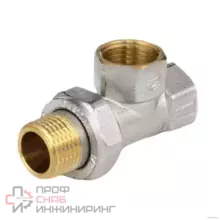 Тройник Aquasfera латунь Ду15 м/м/нак/г никель 9030-01