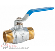 Кран шаровой полнопроходной GENEBRE 3033 06 DN025 PN25, корпус-латунь, шар-латунь, уплотнение шара-PTFE, HР/HР, рукоятка-рычаг