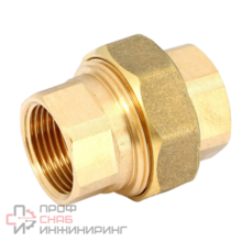 Разъёмное соединение, Viega, с коническим уплотнением, с внутренними резьбами (ВВ)  1", бронза, модель 3340