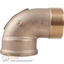 Угольник, Viega, R2 модель 3092, 90°, НВ, 2"x2", бронза (RX)