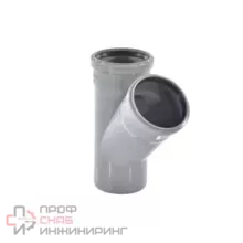 Тройник PP-H Ostendorf сер б/н Дн40х40х45гр в/к HT 111200