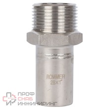 Вставка переходная Rommer НПр-НР 28х1 из нержавеющей стали
