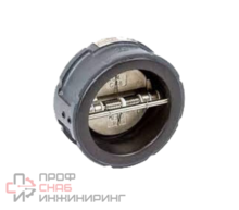 Клапан обратный двухстворчатый ЗОД Ду100 Ру16 чугун межфланцевый Ридан 082X4053