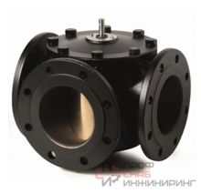 Клапан поворотный Siemens 3-ходовой, фланцевый, PN6, DN150, KVS 820