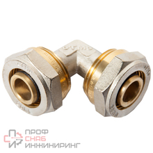 Угольник 32-32 General Fittings 5300 обжим-обжим, латунь никелированная