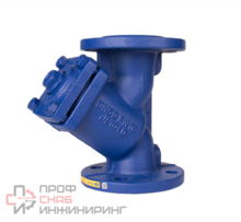 Фильтр сетчатый ZETKAMA 821А-100-С43, DN100, PN16, корпус - чугун GJL-250 (GG25)  сетка - нерж. сталь AISI304, ячейка 1,6 мм, Ф/Ф