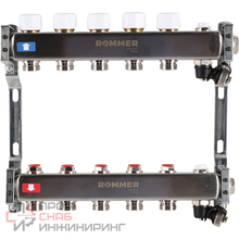 Коллектор из нержавеющей стали ROMMER RMS-3201 5 выходов