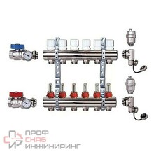 Группа коллекторов "ViEiR" с расход 6-вых нерж без кранов 1"x3/4"