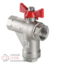 Кран шаровой со встроенным прямым фильтром VT.294.N.04
