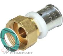 Муфта пресс-В 16 x 1/2' с накидной гайкой, плоской прокладкой