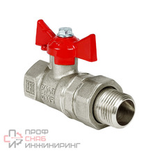 Кран шаровой VALFEX нк Ду20 Ру40 ручка-бабочка 11Б27фт1М