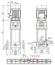 Многоступенчатый насос Wellmix CV 3-10-0-HQCV (3х380В, 0.75кВт, IE3)