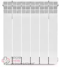 Радиатор Oasis биметаллический секционный 500/80/6 боковое подключение