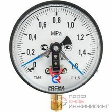 Мановакуумметр Росма ТМВ-610Р.0 (-0,1-0,15MPa) 1/2.1,5.ТИП2.колодка сзади