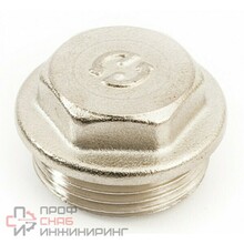 Заглушка General Fittings 2600, резьба, нар. 1 1/4", латунь никелированная