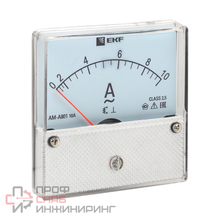 Амперметр EKF AMA-801 аналоговый на панель (80х80) круглый вырез 600А трансф. подкл. PROxima